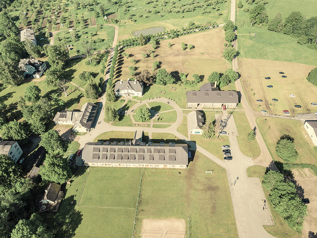 Aerial view of Ratnieki